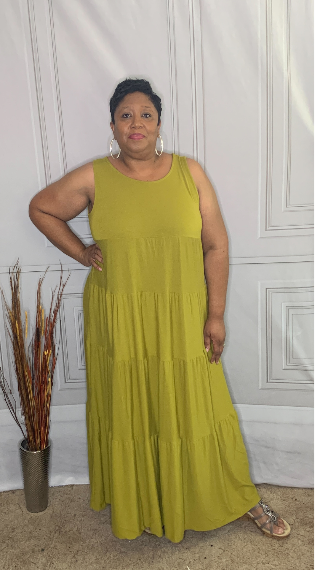 Mustard maxi sales dress plus size