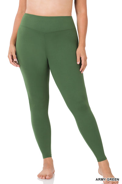 Plus Size Buttery Soft Wide Waistband Leggings