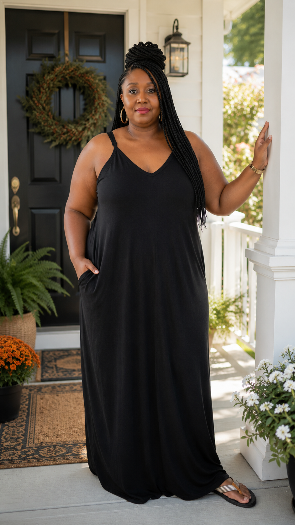 Plus Size Black T-Shirt Dress