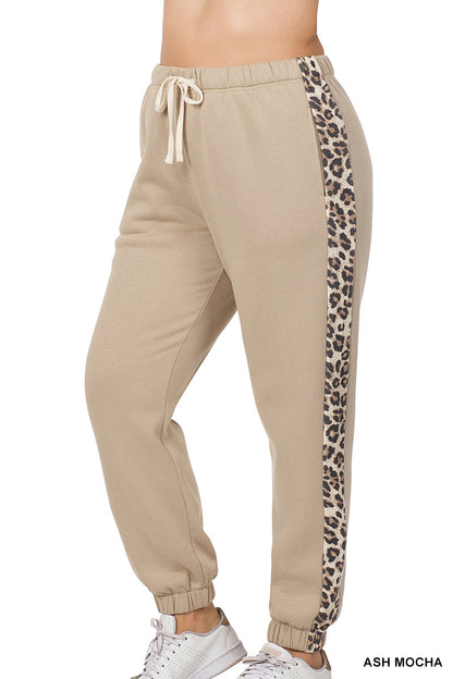 Plus Leopard Joggers