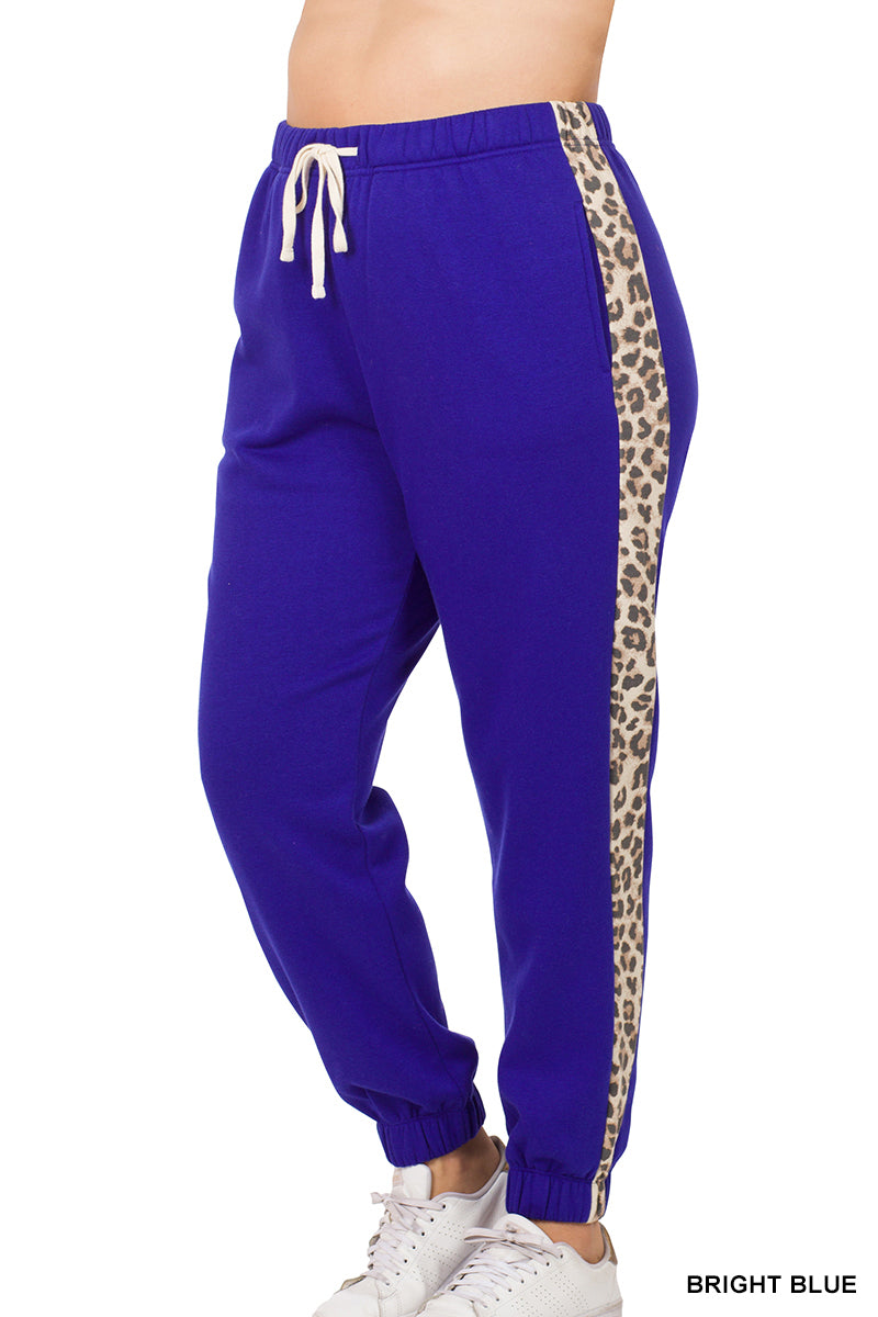 Plus Leopard Joggers