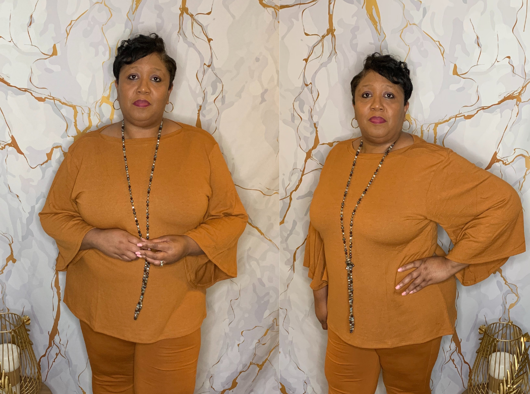 Plus Size Bell Sleeve Top Only Almond